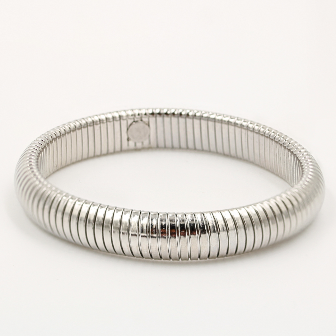 Ava Bangle Waterproof Silver