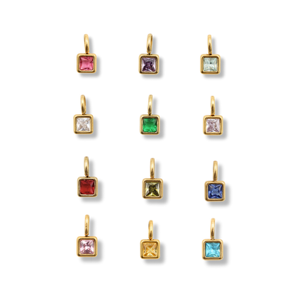 Birthstone Charms Gold