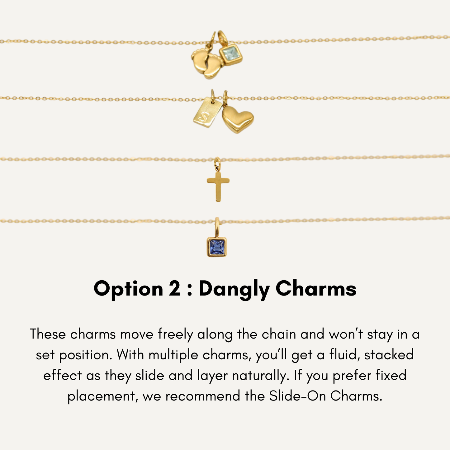 Slide-On Charm Necklace