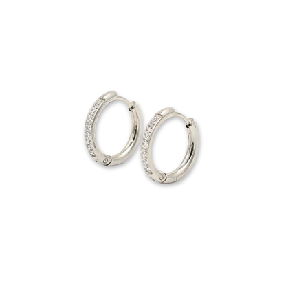 Elizabeth Hoops Waterproof Silver