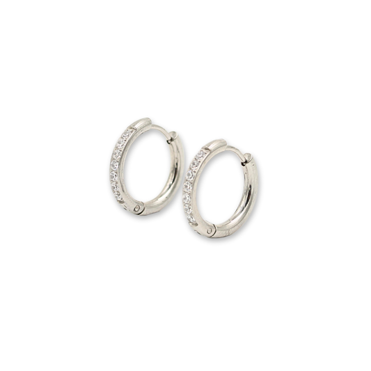 Elizabeth Hoops Waterproof Silver