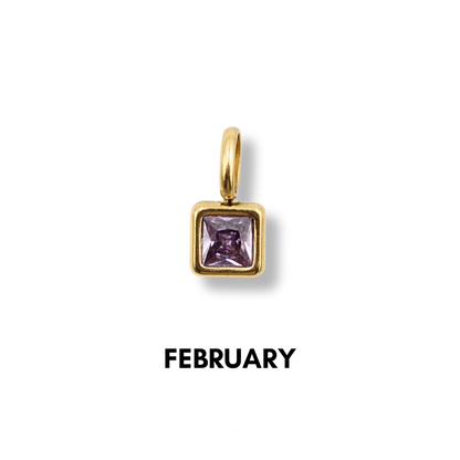 Birthstone Charms Gold