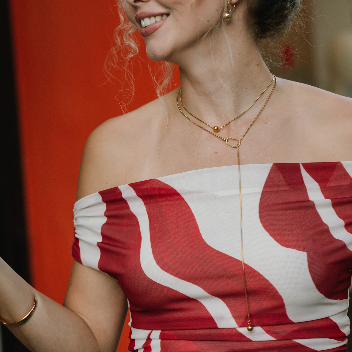 Front Clasp Lariat Necklace