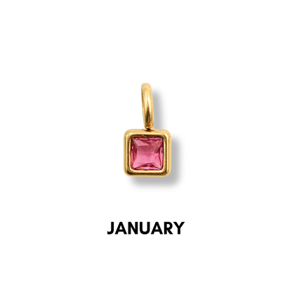 Birthstone Charms Gold