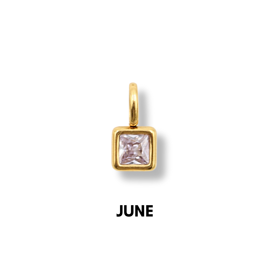Birthstone Charms Gold