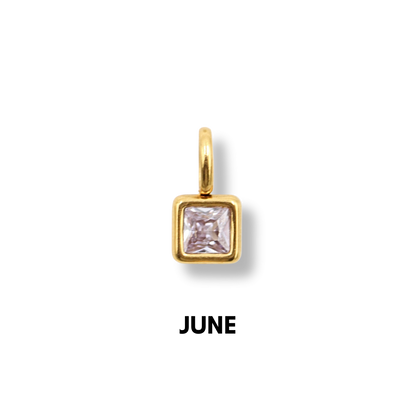 Birthstone Charms Gold