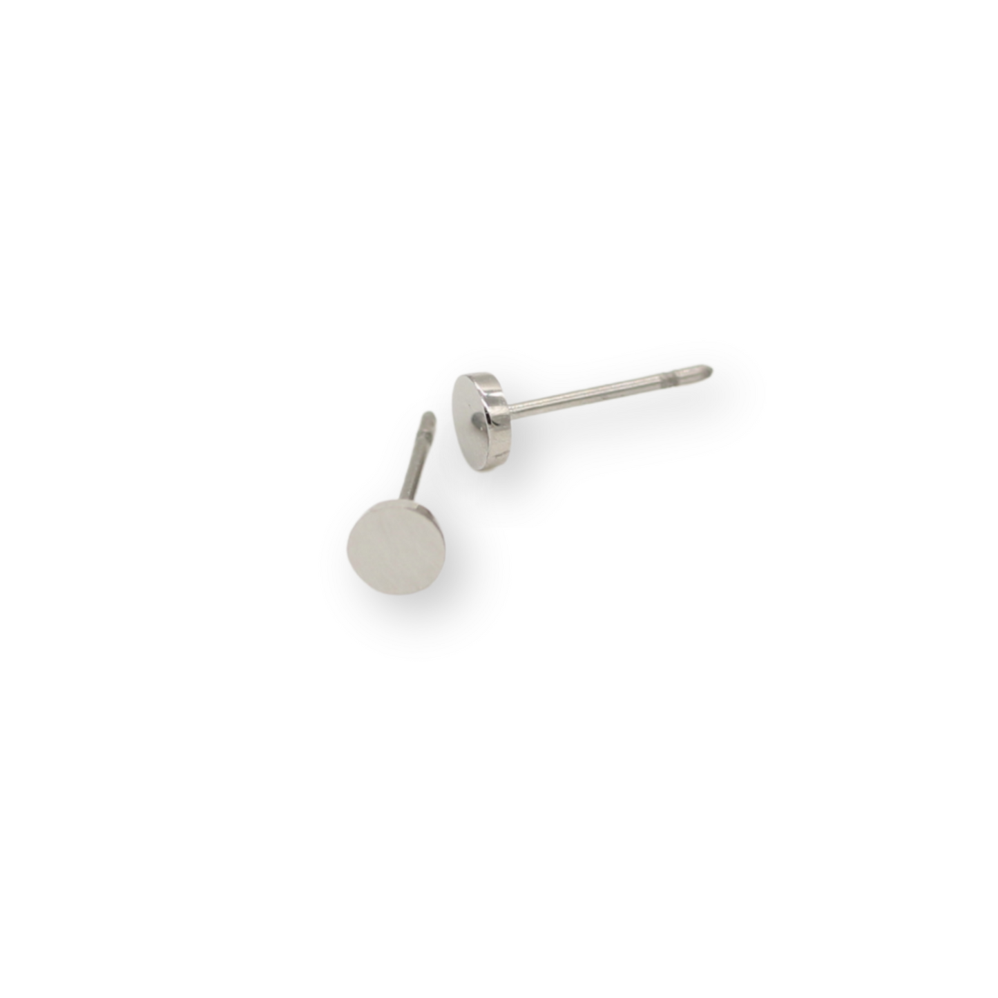 Mini Round Studs Silver