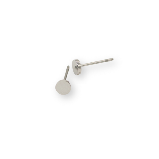 Mini Round Studs Silver