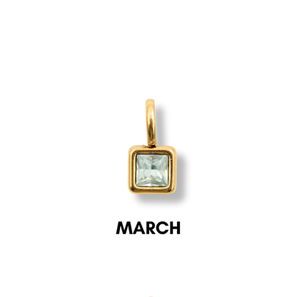 Birthstone Charms Gold
