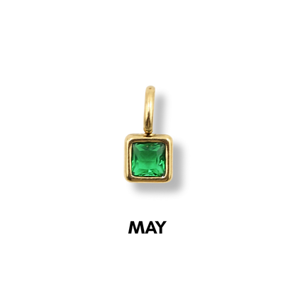 Birthstone Charms Gold