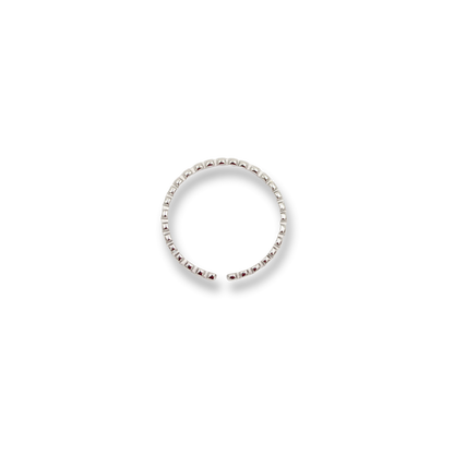Oval Bubble Ring Silver