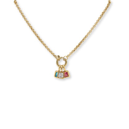 Clasp Charm Necklace Gold