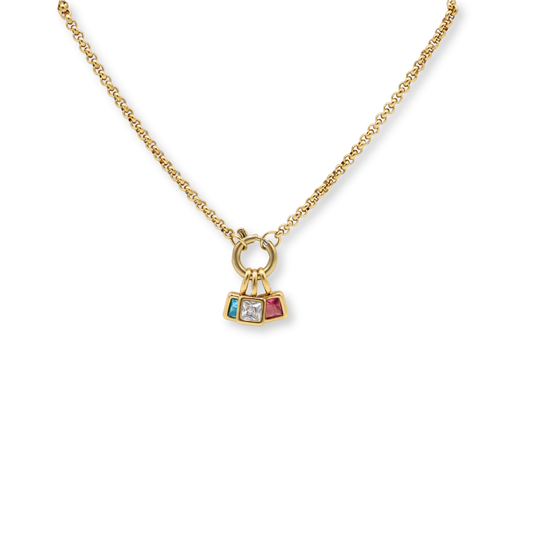 Clasp Charm Necklace Gold