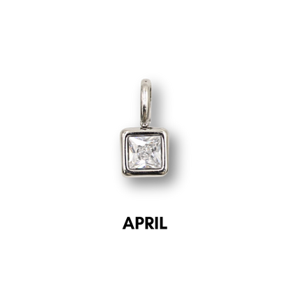 Birthstone Charms Silver