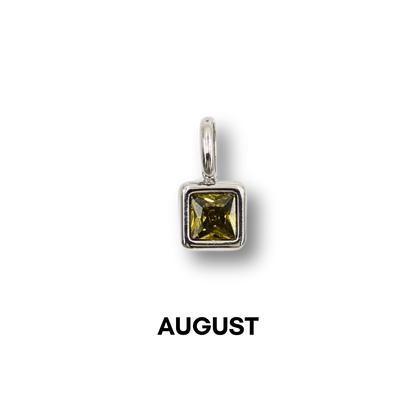 Birthstone Charms Silver