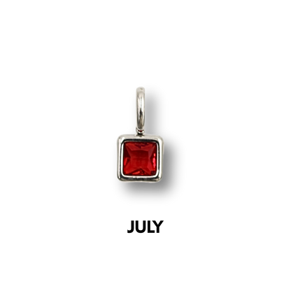 Birthstone Charms Silver