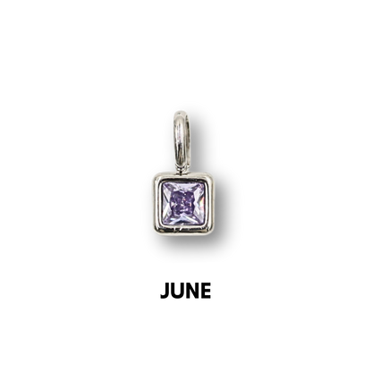 Birthstone Charms Silver