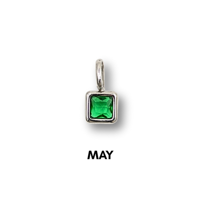 Birthstone Charms Silver