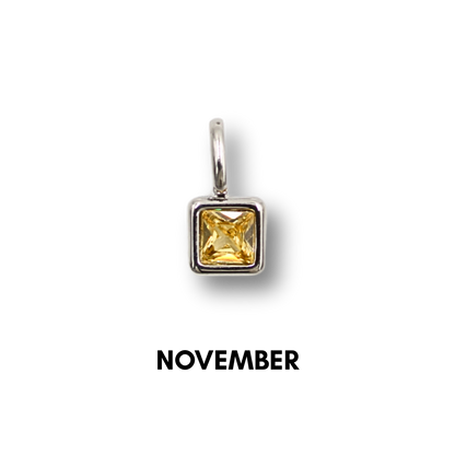 Birthstone Charms Silver