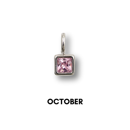 Birthstone Charms Silver