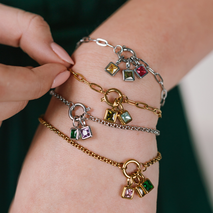 Birthstone Bracelet Gold
