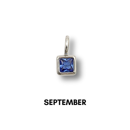 Birthstone Charms Silver