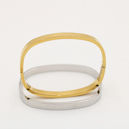 NEW Square Bangle Silver