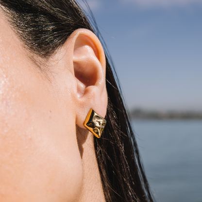 Summer Textured Diamond Studs