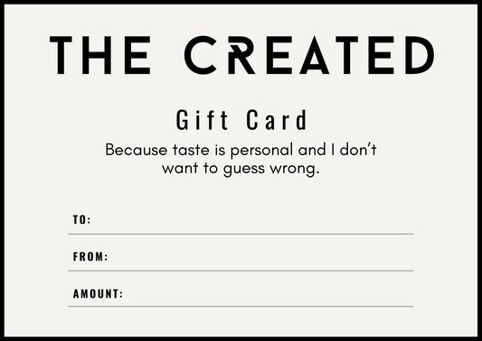 The Created Gift Card