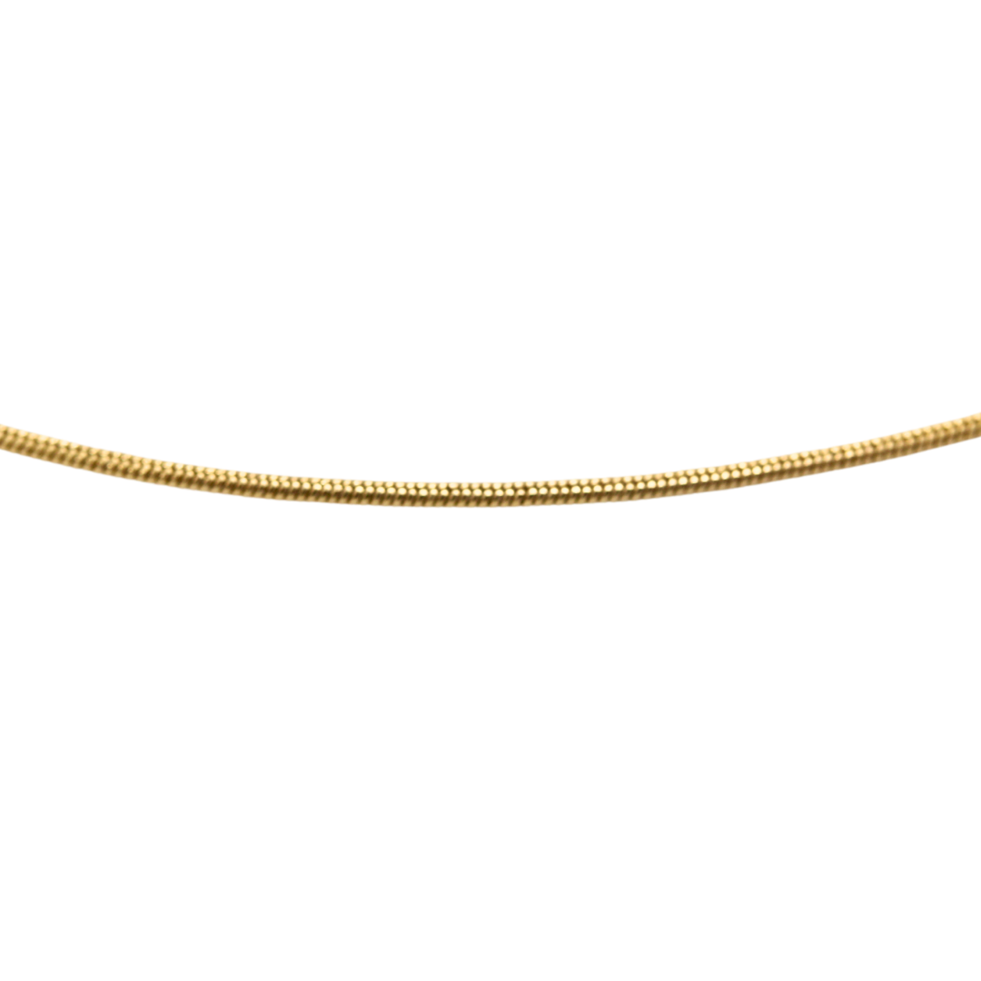 Thin Round Snake Chain Gold