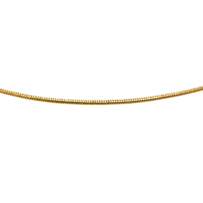 Thin Round Snake Chain Gold