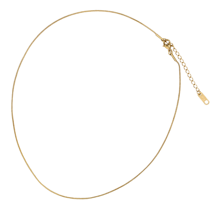 Thin Round Snake Chain Gold