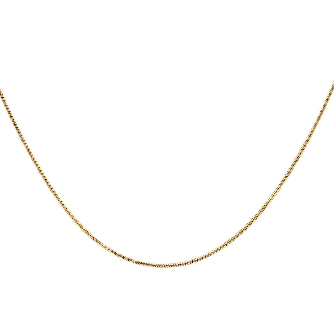 Thin Round Snake Chain Gold