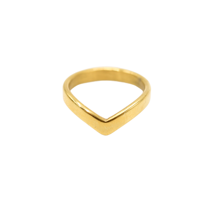 V-Shaped Ring Gold