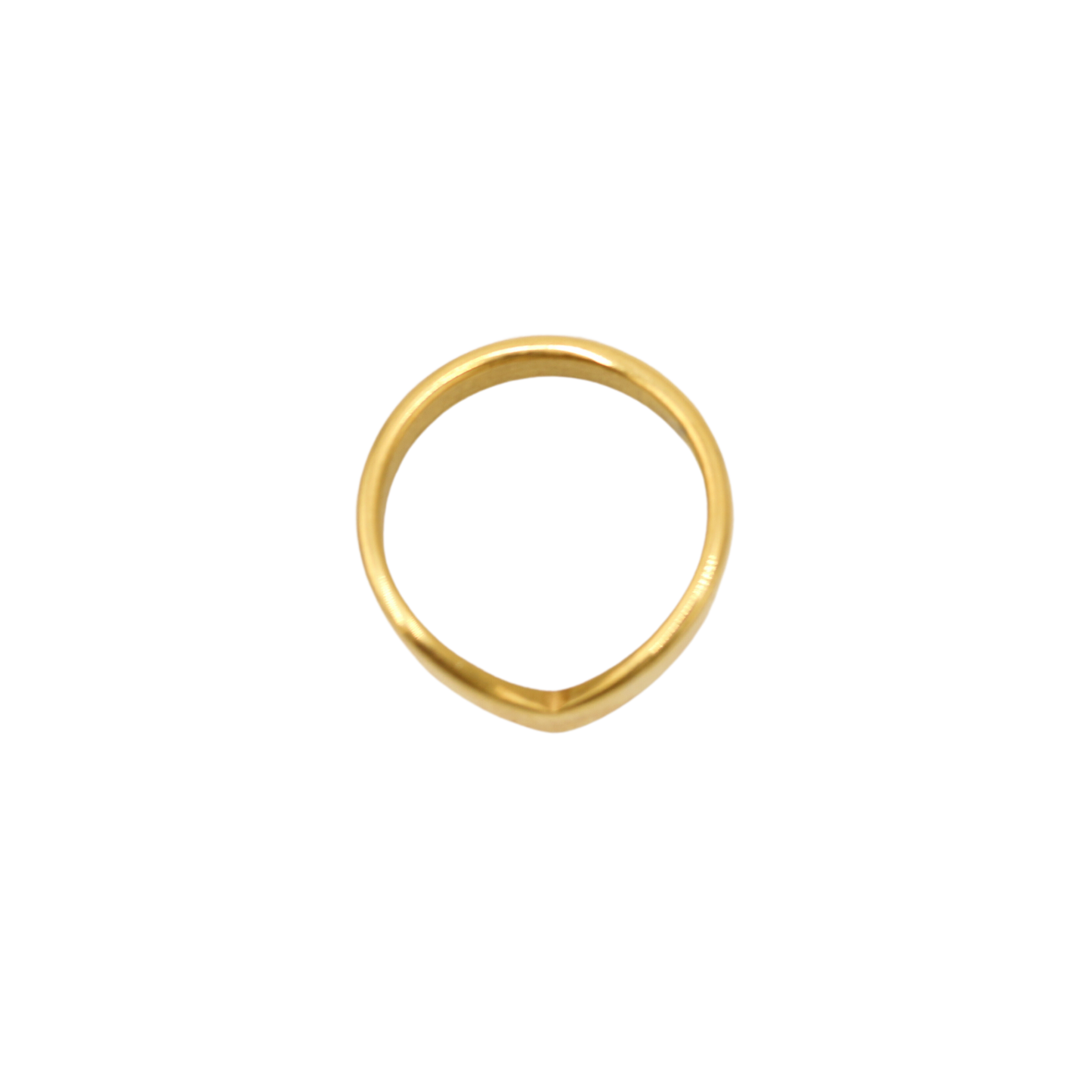 V-Shaped Ring Gold – The Created