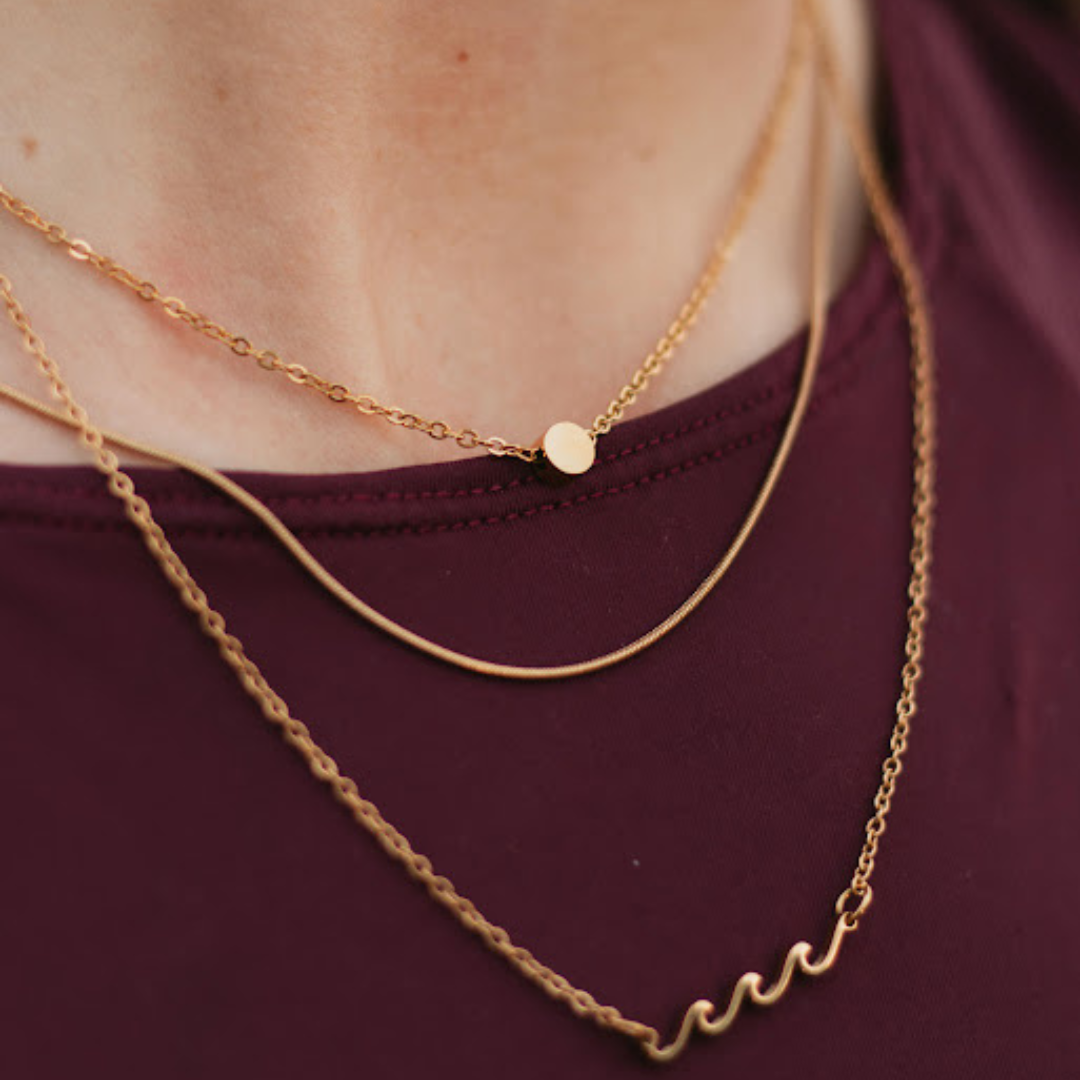 Thin Round Snake Chain Gold